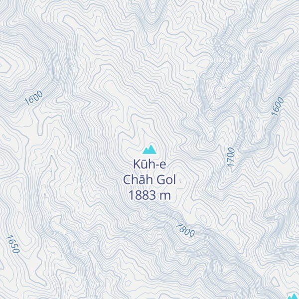 Map of Kūh-e Chāh Gol