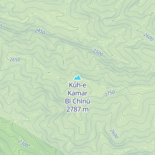 Map of Kūh-e Kamar Bī Chīnū