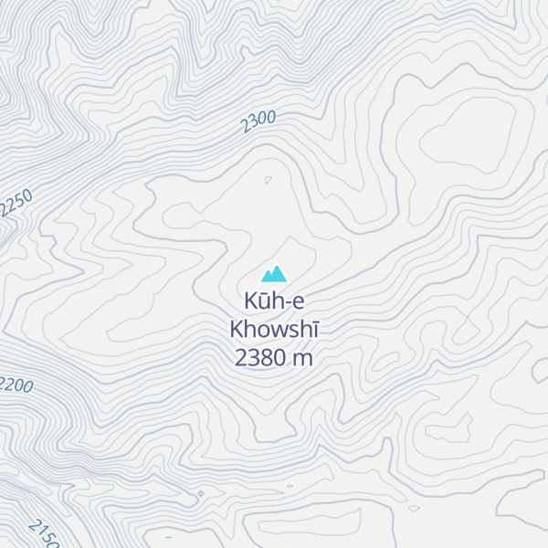 Map of Kūh-e Khowshī