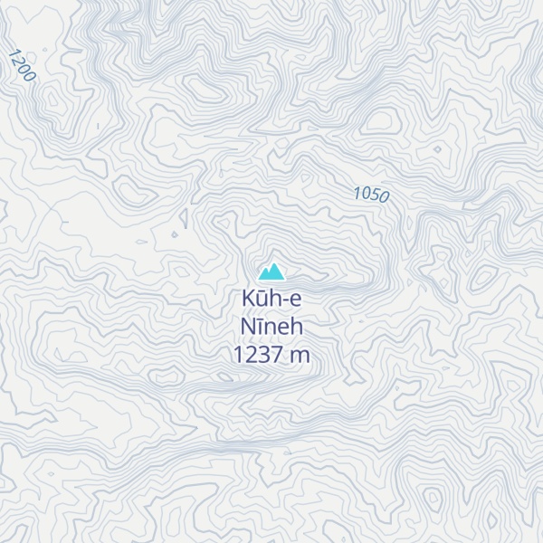Map of Kūh-e Nīneh