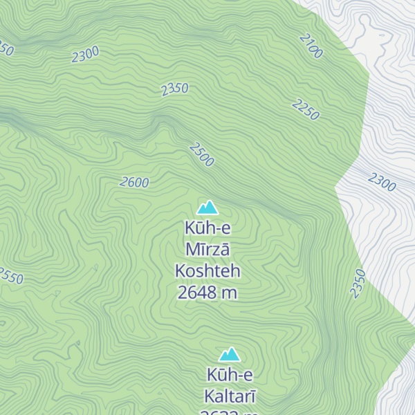 Map of Kūh-e Mīrzā Koshteh