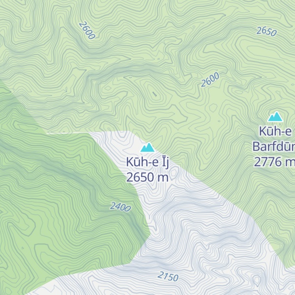 Map of Kūh-e Īj