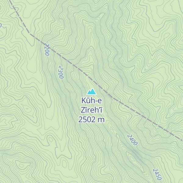 Map of Kūh-e Zīreh’ī