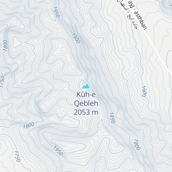 Map of Kūh-e Qebleh