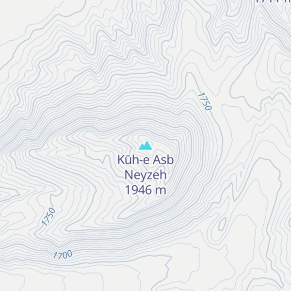 Map of Kūh-e Asb Neyzeh