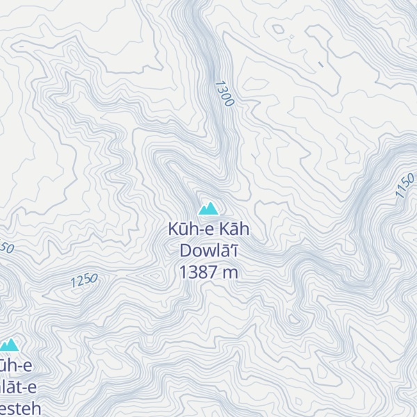Map of Kūh-e Kāh Dowlā‘ī