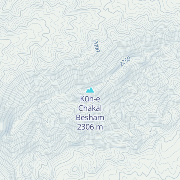 Map of Kūh-e Chakal Besham