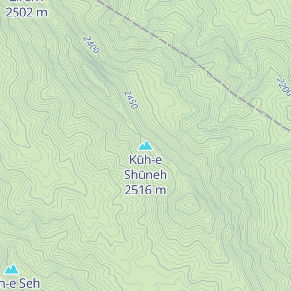 Map of Kūh-e Shūneh