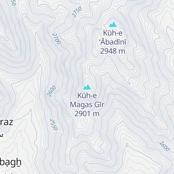 Map of Kūh-e Magas Gīr