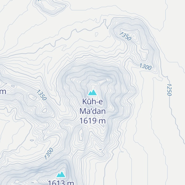 Map of Kūh-e Ma‘dan