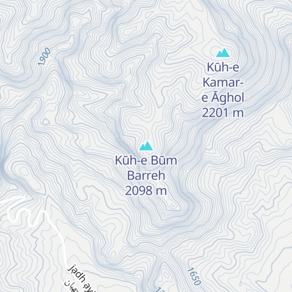 Map of Kūh-e Būm Barreh