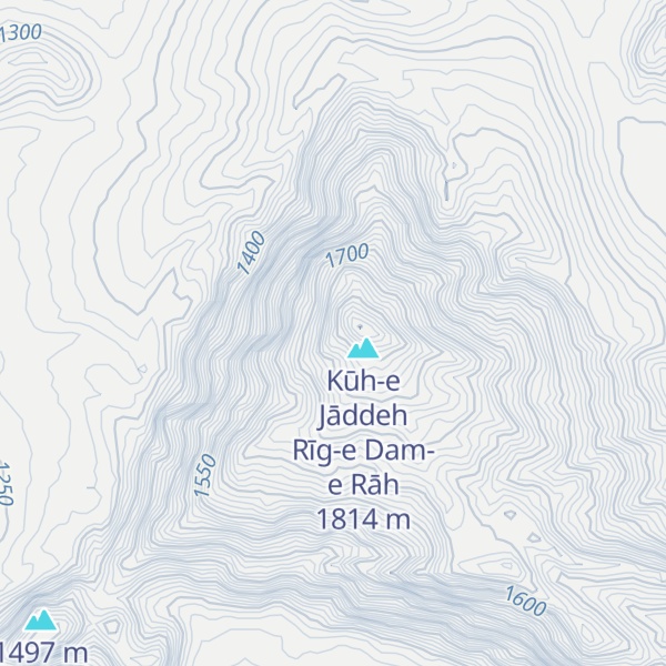 Map of Kūh-e Ḩowẕ Sefīd