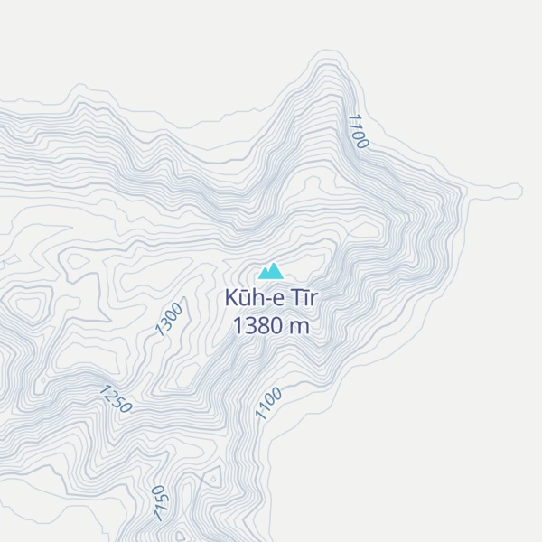 Map of Kūh-e Tīr