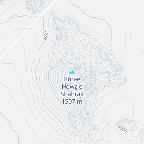 Map of Kūh-e Ḩowẕ-e Shahrak