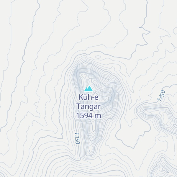 Map of Kūh-e Tangar