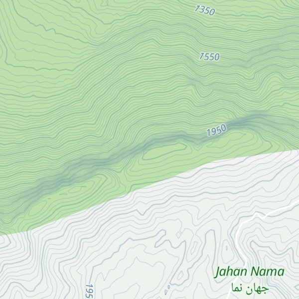 Map of Kūh-e Gamshī Chakol