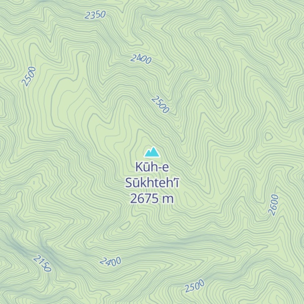 Map of Kūh-e Sūkhteh’ī