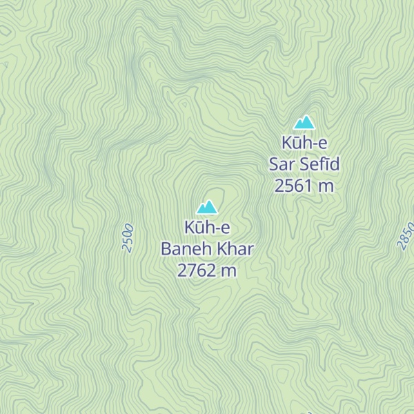 Map of Kūh-e Baneh Khar