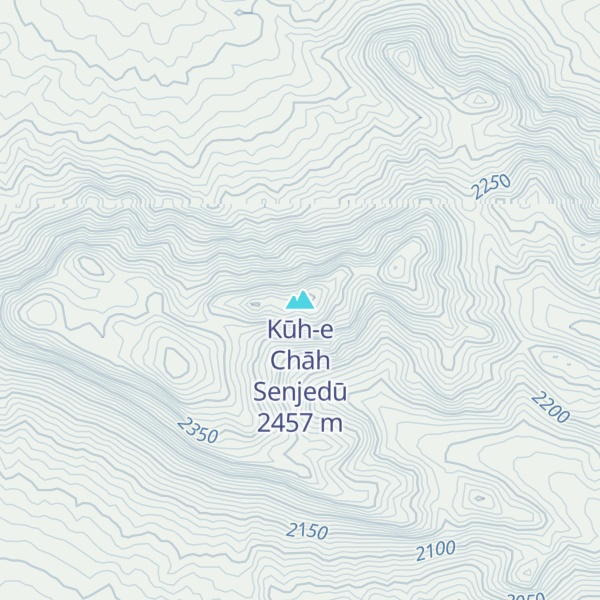 Map of Kūh-e Chāh Senjedū