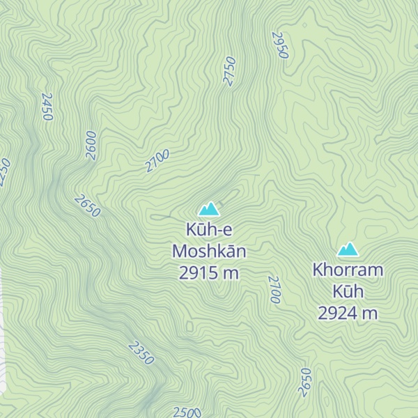 Map of Kūh-e Moshkān