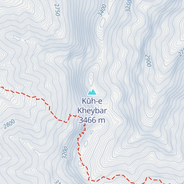 Map of Kūh-e Kheybar