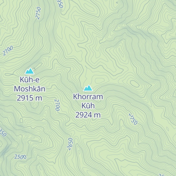 Map of Khorram Kūh