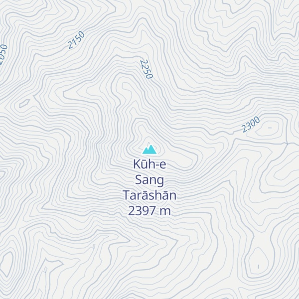 Map of Kūh-e Sang Tarāshān