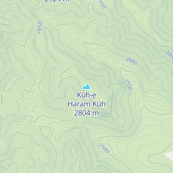 Map of Kūh-e Haram Kūh