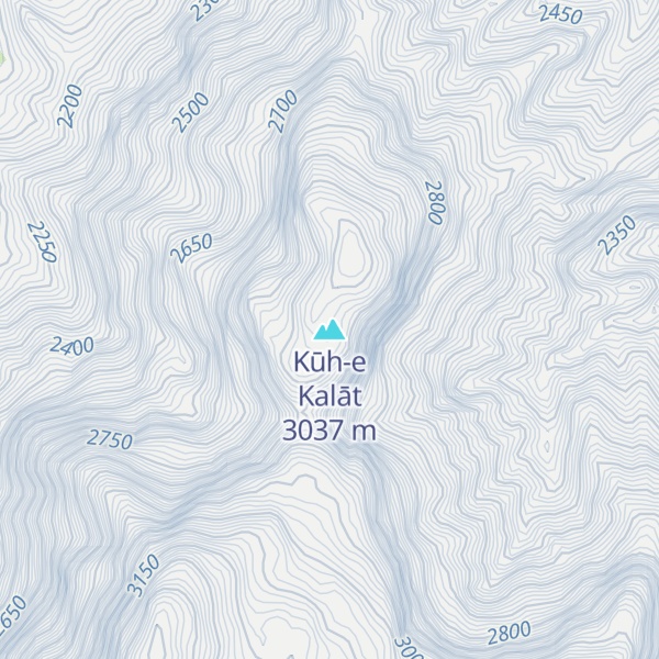 Map of Kūh-e Kalāt