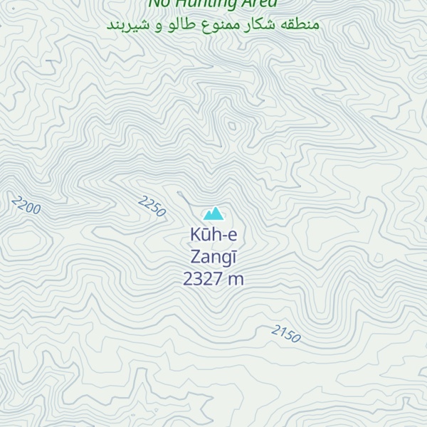 Map of Kūh-e Zangī