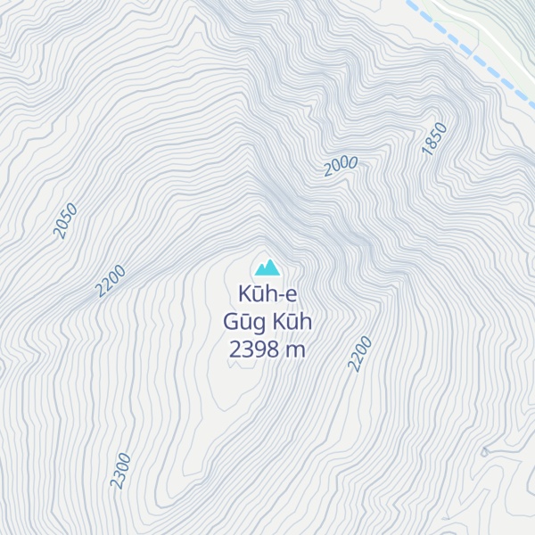 Map of Kūh-e Gūg Kūh