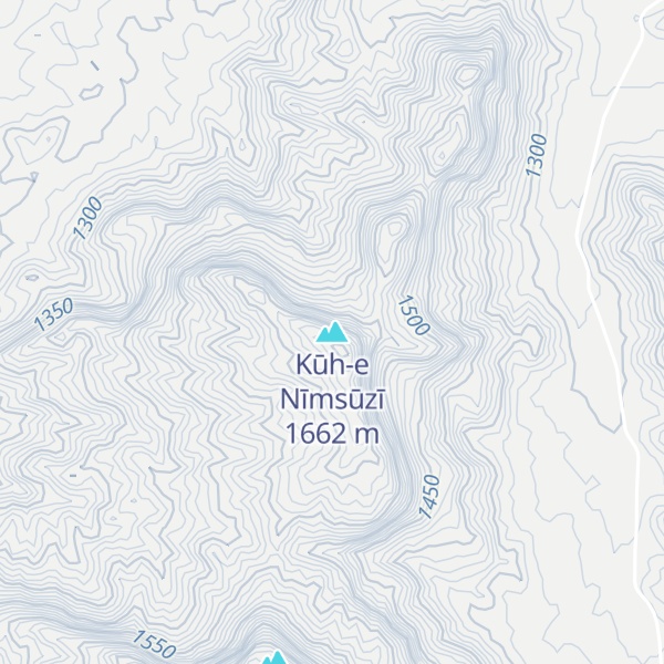 Map of Kūh-e Nīmsūzī