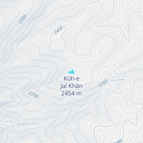 Map of Kūh-e Jal Khān