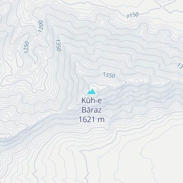 Map of Kūh-e Bāraz