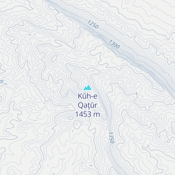 Map of Kūh-e Qaţūr