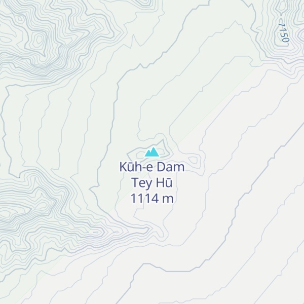 Map of Kūh-e Dam Tey Hū