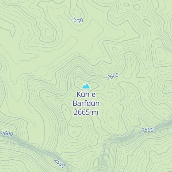 Map of Kūh-e Barfdūn