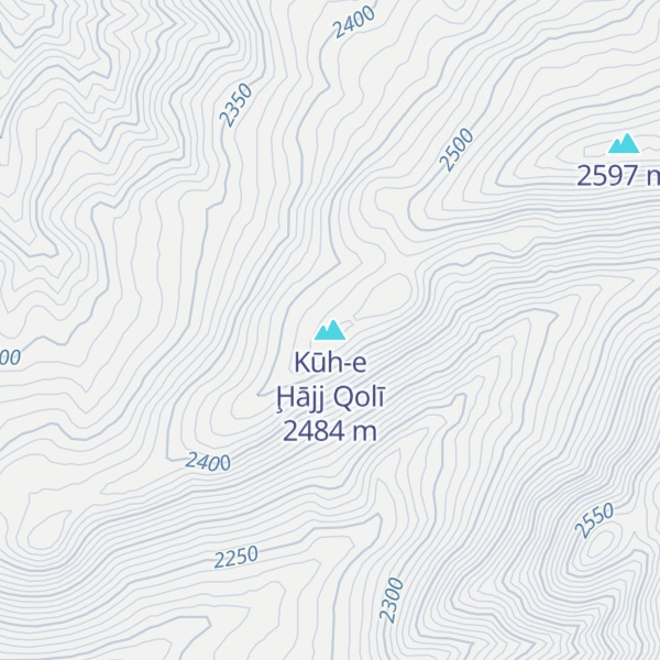 Map of Kūh-e Ḩājj Qolī