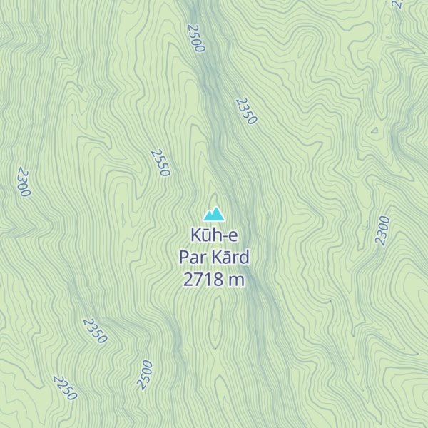 Map of Kūh-e Par Kārd