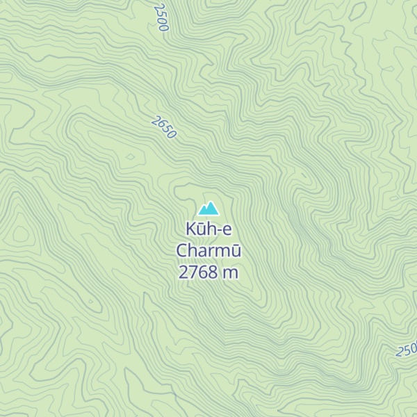 Map of Kūh-e Charmū