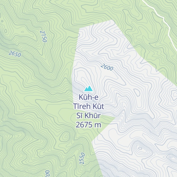 Map of Kūh-e Tīreh Kūt Sī Khūr