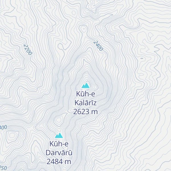 Map of Kūh-e Kalārīz