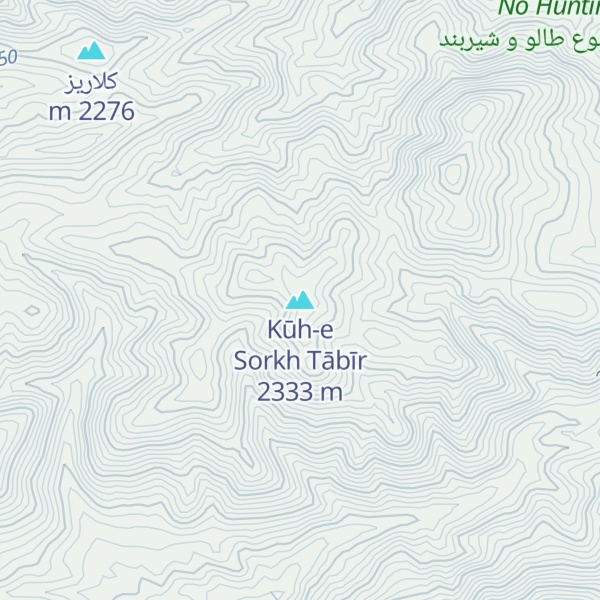 Map of Kūh-e Sorkh Tābīr