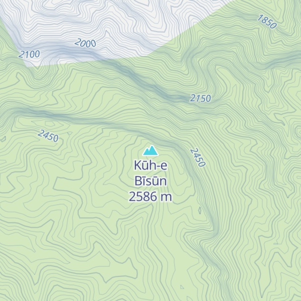 Map of Kūh-e Bīsūn