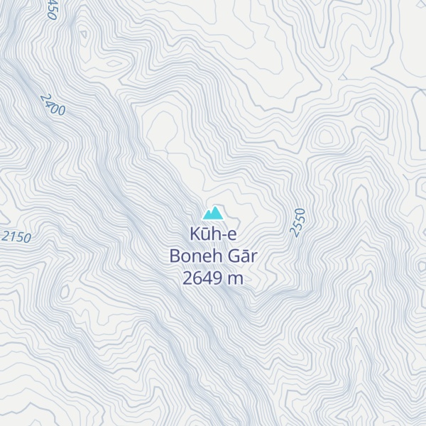 Map of Kūh-e Boneh Gār