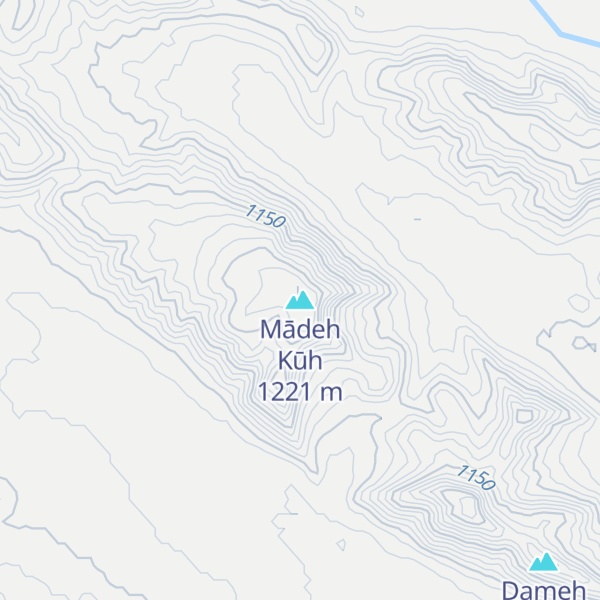 Map of Mādeh Kūh