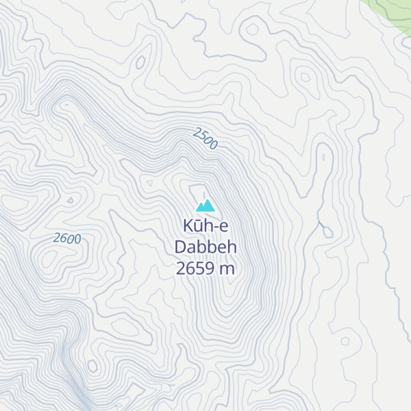 Map of Kūh-e Dabbeh
