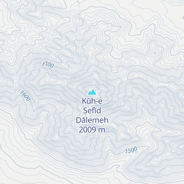 Map of Kūh-e Sefīd Dālemeh