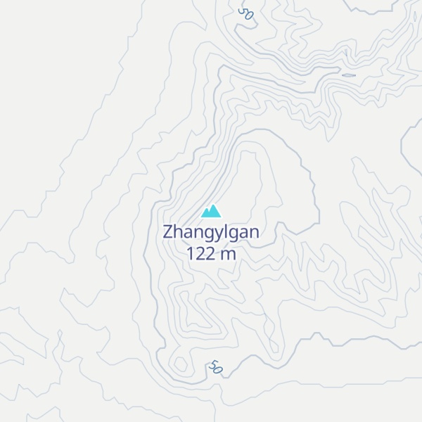 Map of Zhangylgan