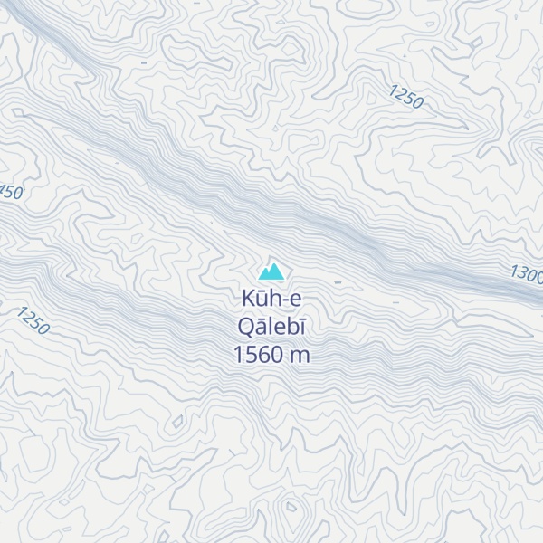 Map of Kūh-e Qālebī